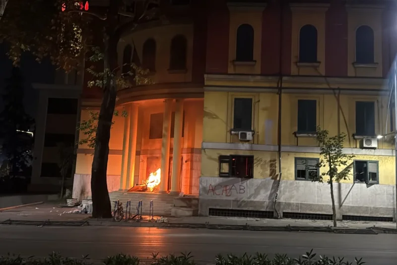 Protesters Break Into Albania’s Economy Ministry as Unrest Continues in Tirana